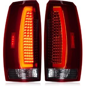Tresound Tail Light + 3rd Brake Lamp for Chevy Avalanche 2007 2008 2009 2010 2011 2012, 22739264, 25885679, Third High Mount Stop Light Rear LED Taillight Assembly