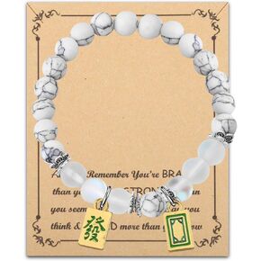 BNQL Mahjong Bracelets for Women Mahjong Gifts for Mahjong Lovers Mahjong Jewelry Gifts for Mahjong Players