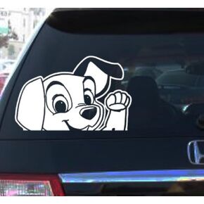 CCI - Dalmation Waving - Die Cut Vinyl Window Decal/Sticker for Car, Truck, Laptop | 5 X 7 in CCI006