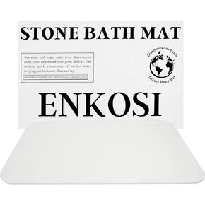 Bathroom Mat Stone - Bath Stone Bath Mat - Shower Stone Mat - Bath Mat Absorbent Quick Dry - Diatomaceous Bath Mats for Bathroom - Water Absorbing Stone Mat - Fast Dry Bath Mat (23.5x15 Pink Beige)