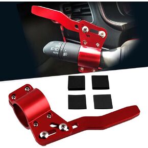 Turn Signal Lever Extender Car Styling Adjustment Steering Wheel Signal Rod Extension Turn Signal Lever Position Kit Aluminium (Red)