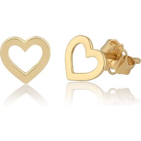 14k Gold Small Stud Earrings for Women with Push Backs in Various Styles by MAX + STONE
