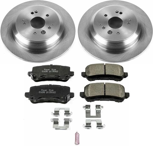 Power Stop KOE7901 Autospecialty Rear Replacement Brake Kit-OE Brake Rotors & Ceramic Brake Pads For Acura MDX 2017-2020 [Model Specific] in Saudi Arabia