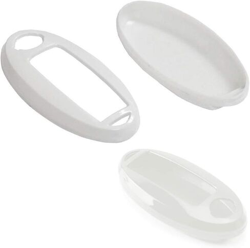 iJDMTOY Exact Fit Gloss Metallic White Smart Key Fob Shell Compatible with Nissan Armada Rogue GT-R Murano Pathfinder Sentra Leaf Titan (4-Button only) in Kuwait