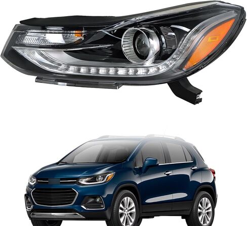 WFLNHB Headlight Assembly Replacement for Chevy Trax w/DRL 2017-2022 Projector Headlight LH Set Driver Side in Saudi Arabia
