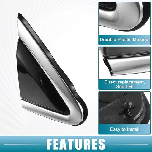 Front Right Door Mirror Corner mudguard Triangle Cover Trim No.96318-5BC0A Rearview Triangle Trim Panel for Nissan Murano 2015-2018 Plastic Black in Saudi Arabia