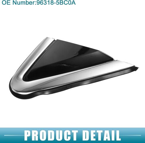 Front Right Door Mirror Corner mudguard Triangle Cover Trim No.96318-5BC0A Rearview Triangle Trim Panel for Nissan Murano 2015-2018 Plastic Black in Saudi Arabia