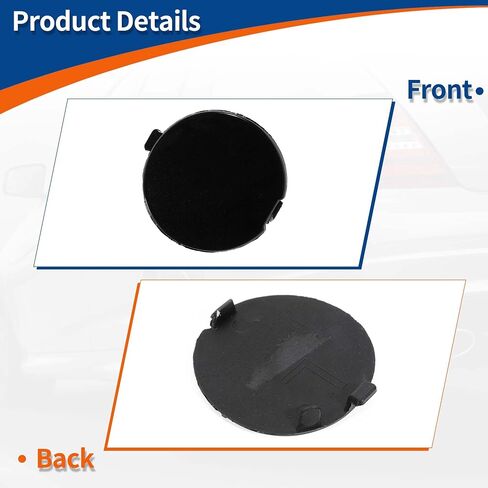 ACROPIX Front Left Driver Side Car Bumper Tow Hook Cover Tow Cover Cap Night Black Fit for Mazda CX-3 2016-2021 No.D10J50A12A - Pack of 1 in Saudi Arabia