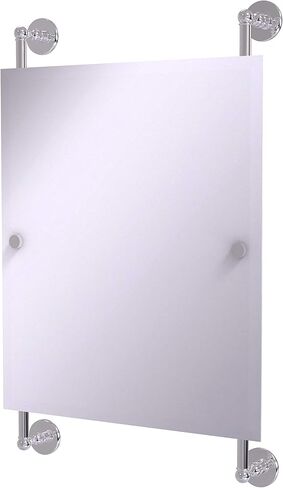 Allied Brass P1000-27-92-GLY Prestige Skyline Collection Rectangular Frameless Rail Mounted Mirror, Golden Yellow in Saudi Arabia
