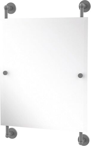 Allied Brass P1000-27-92-GLY Prestige Skyline Collection Rectangular Frameless Rail Mounted Mirror, Golden Yellow in Saudi Arabia