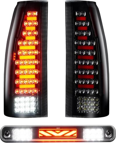 مصباح خلفي LED من Tresound لسيارة Chevy GMC C/K 1500 1988-1999، C1500 C2500 Suburban 92-99، C/K 2500 3500 88-00، Silverado 94-98، Tahoe 95-99، Yukon 92-00، Blazer 92-94 ، إسكاليد 99-00، مصباح خلفي الضوء الخلفي in Saudi Arabia