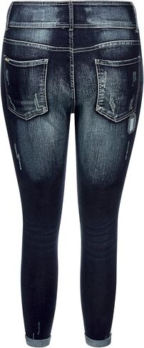 Women's Plus Size Patched Apple Skinny Jean in Saudi Arabia