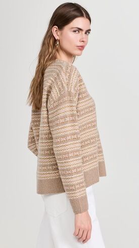 سترة Faherty للسيدات من Highland Fair Isle برقبة على شكل حرف V in Kuwait