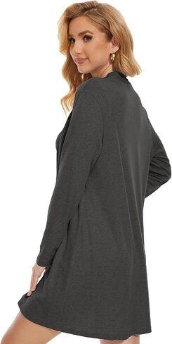 FANCYINN Women's 2 Pieces Outfits Dress Mock Neck Tank Wrap Mini Dress with Open Front Fly Away Cardigan Bodycon Dresses Set in Saudi Arabia