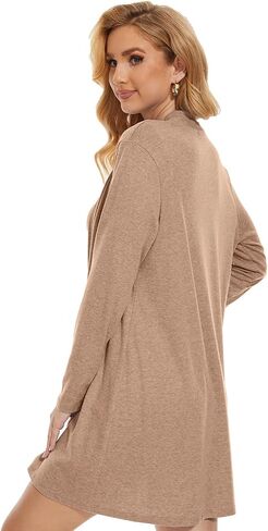 FANCYINN Women's 2 Pieces Outfits Dress Mock Neck Tank Wrap Mini Dress with Open Front Fly Away Cardigan Bodycon Dresses Set in Saudi Arabia