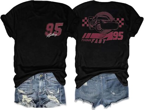 Car Shirts for Women Magic Kingdom Tops Car Racer T-Shirts Vacation Trip Short Sleeve Shirt in Saudi Arabia