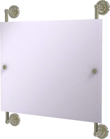 Allied Brass PR-27-93-MBL Prestige Regal Landscape Rectangular Frameless Rail Mounted Mirror, Mediterranean Blue in Saudi Arabia