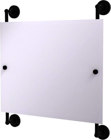 Allied Brass PR-27-93-MBL Prestige Regal Landscape Rectangular Frameless Rail Mounted Mirror, Mediterranean Blue in Saudi Arabia