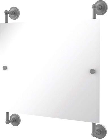 Allied Brass PR-27-93-MBL Prestige Regal Landscape Rectangular Frameless Rail Mounted Mirror, Mediterranean Blue in Saudi Arabia