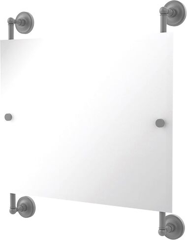 Allied Brass PR-27-93-MBL Prestige Regal Landscape Rectangular Frameless Rail Mounted Mirror, Mediterranean Blue in Saudi Arabia
