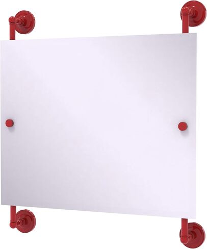 Allied Brass PR-27-93-MBL Prestige Regal Landscape Rectangular Frameless Rail Mounted Mirror, Mediterranean Blue in Saudi Arabia