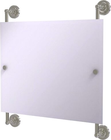Allied Brass PR-27-93-MBL Prestige Regal Landscape Rectangular Frameless Rail Mounted Mirror, Mediterranean Blue in Saudi Arabia