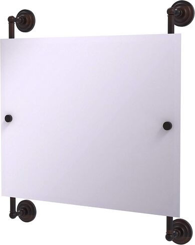 Allied Brass PQN-27-93-SFG Prestige Que New Landscape Rectangular Frameless Rail Mounted Mirror, Sea Foam Green in Saudi Arabia