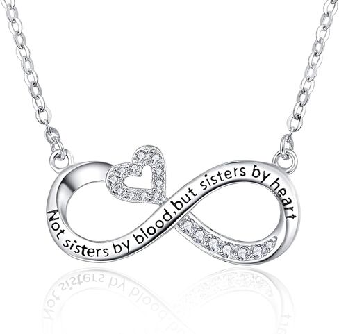 PRAYMOS Best Friend/Mother/Couple Necklace for Women 925 Sterling Silver Sisters Gifts from Sister, Necklace for Mom, Necklace for Lovers Wife in Kuwait