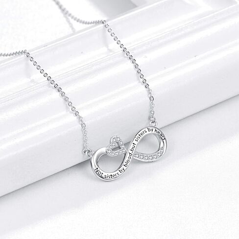 PRAYMOS Best Friend/Mother/Couple Necklace for Women 925 Sterling Silver Sisters Gifts from Sister, Necklace for Mom, Necklace for Lovers Wife in Kuwait