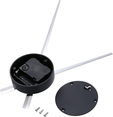 Mudder 3D Clock Hands DIY Wall Clock for Kitchen Office and Home Art Decor Quartz Clock Movement Mechanism Accessories (Black) in Saudi Arabia