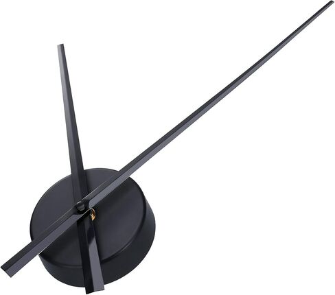 Mudder 3D Clock Hands DIY Wall Clock for Kitchen Office and Home Art Decor Quartz Clock Movement Mechanism Accessories (Black) in Saudi Arabia