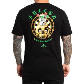 Sullen Men's Dart Slayer Tattoo Lifestyle Graphic Bar Games Capsule Premium Short Sleeve Tee