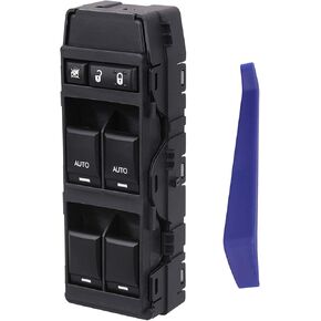 Driver Side Window Switch Power Control Compatible with 2006-2014 Jeep Commander/Grand Cherokee, Chrysler Aspen/Chrysler200/300/Sebring, Dodge Magnum/Durango/Charger/Avenger OEM 04602781AA