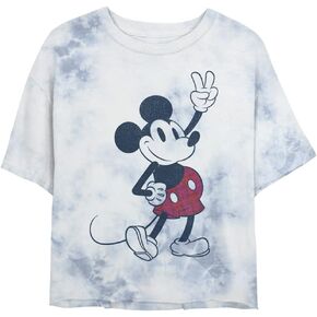 Disney Characters Plaid Mickey Women's Fast Fashion Short Sleeve Tee Shirt in Kuwait