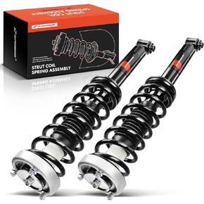 A-Premium Rear Complete Strut & Coil Spring Assembly Compatible with BMW E60 525i 2004-2007, 528i 2008-2010, 530i 2004-2007, 535i 2008-2010