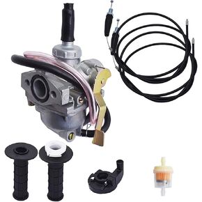 Carburetor Replacement for Honda Z50R 1979-1999 XR50R 2000-2003 CRF50F 2004-2009 Z50A 1972-1978 Mini Trail Carb with Handle Grip and Throttle Cable (7/8)