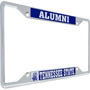 Desert Cactus Tennessee State University License Plate Frame TSU Tigers Metal Car Tag Holder for Front or Back of Car Officially Licensed (Alumni)