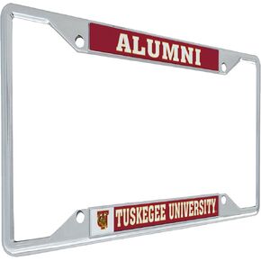 Desert Cactus Tuskegee University License Plate Frame Golden Tigers Metal Car Tag Holder for Front or Back of Car Officially Licensed (Alumni)