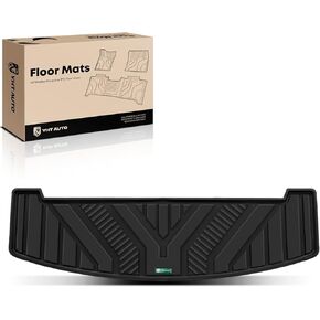 YHTAUTO Cargo Mats Compatible with Hyundai Santa Fe 2024-2025 Not Fits Hybrid, TPE All Weather Car Mats Waterproof Anti-Slip Odorless Trunk Liner, Interior Car Accessories
