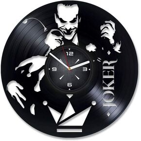 Joker Harley Vinyl Record Wall Clock. Decor for Bedroom, Living Room, Kids Room. Gift for Men or Women. Christmas, Birthday, Holiday, Housewarming Present.