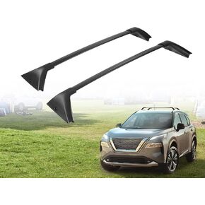 قضبان متقاطعة لرف السقف من AUXMART تناسب نيسان باثفايندر 2022-2024 مع قضبان جانبية متدفقة نقطة ثابتة 220 رطلًا من قضبان عرضية من الألومنيوم قابلة للتعديل متوافقة مع صناديق السقف وحقائب قوارب الكاياك على السطح in Kuwait