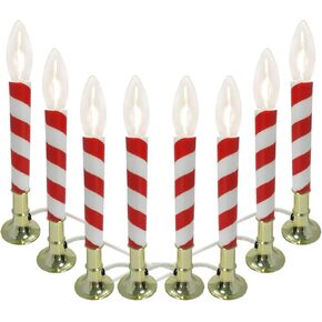 brianvikey Electric Window Candle Lamp with Pewter Plated Base, Dusk to Dawn Sensor Turns Candle on in Dark and Off in Light, Ready to Use 8 Pack