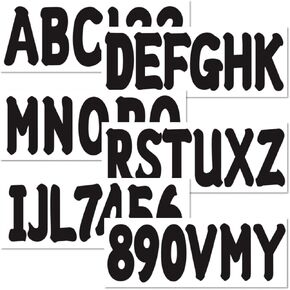 4 Sets of 3" Marine Boat Red Sticker Decals A-Z Letters & 0-9 Numbers for Yachts & Personal Watercraft Waterproof Anti-Scratch