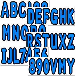 4 Sets of 3" Marine Boat Red Sticker Decals A-Z Letters & 0-9 Numbers for Yachts & Personal Watercraft Waterproof Anti-Scratch