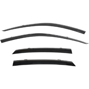 WellVisors Window Visors Wind Deflectors Compatible With Honda Civic Hatch 2022+ Acura Integra 2023+ With Black Trim Rain Guards 3-847AC020