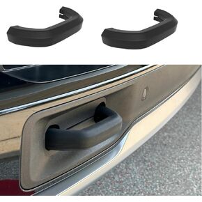 أغطية خطاف سحب السيارة من السيليكون، متوافقة مع ملحقات Rivian R1T/R1S، عبوتان (أسود) in Kuwait