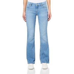 PAIGE Women's Laurel Canyon 32 Inch Inseam Small Beltloop Raw Jeans