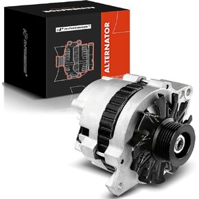 A-Premium Alternator Compatible with Chevy Corvette 1986 V8 5.7L, 105Amp 12V 6-Groove Pulley Clockwise, Replace# 10463323, 10497122, 1105678