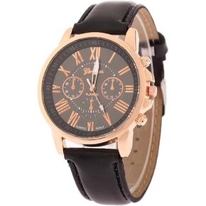 CdyBox Women Men Lady Teen Girl PU Leather Band Watches Dial Analog Quartz Wristwatches