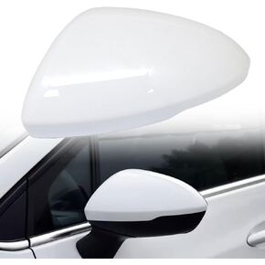 White Left Side Rearview Mirror Cover Cap Compatible with Chevrolet Cruze 2017 2018 2019 Exterior Mirror Cover,Side Mirror Cap GM1321541-19353644 39125814